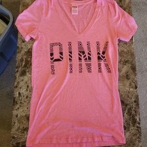 Pink vneck